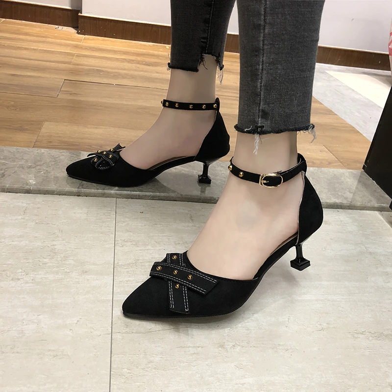 Black cat heels Clearance