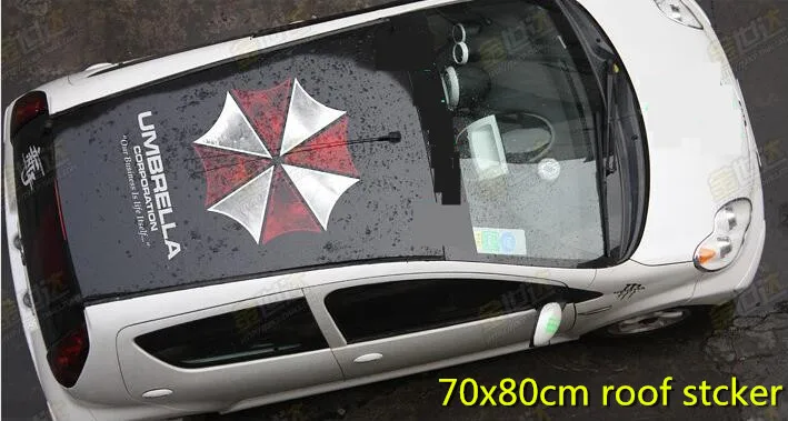 Наклейки на крышу авто
