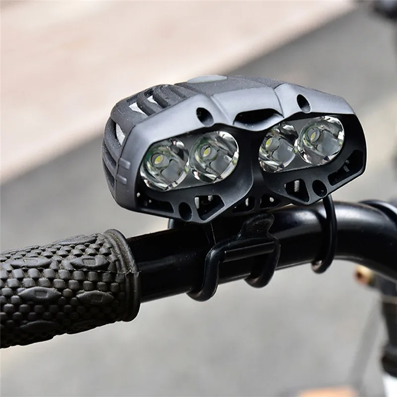 22000LM 4x XML T6 LED велосипед велосипедный передний фонарь фара 4 режима подсветка колес