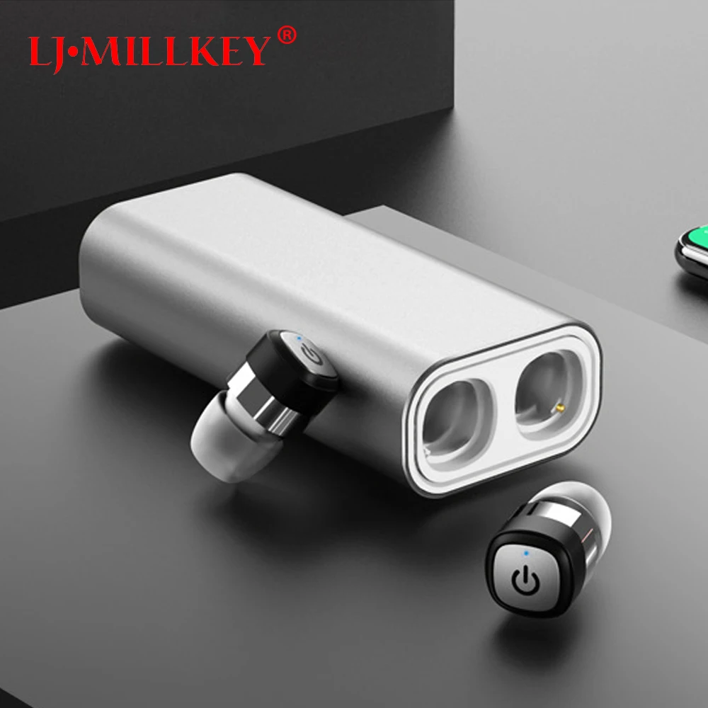 

TWS Mini Bluetooth Earphone Wireless Earbuds Stereo 2100mAh Power Bank for phone sport IPX7 waterproof with microphone YZ128