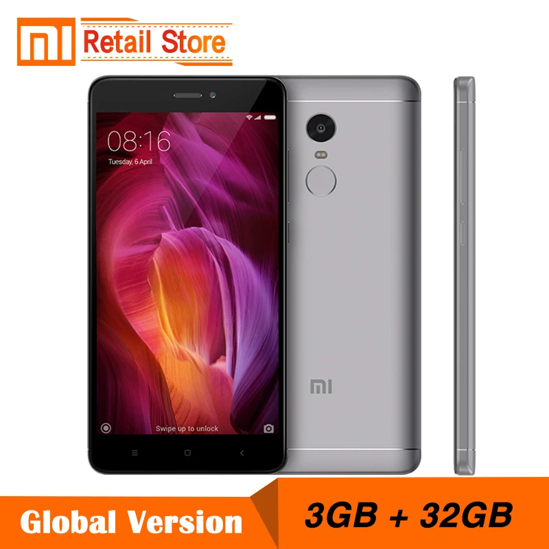 bilder für Globale Version Xiaomi Redmi Hinweis 4 Snapdragon 625 Octa-core CPU Handy 3 GB RAM 32 GB ROM 5,5 "FHD 13.0MP 4100 mAh Band B4 bilder für Globale Version Xiaomi Redmi Hinweis 4 Snapdragon 625 Octa-core CPU Handy 3 GB RAM 32 GB ROM 5,5 "FHD 13.0MP 4100 mAh Band B4
