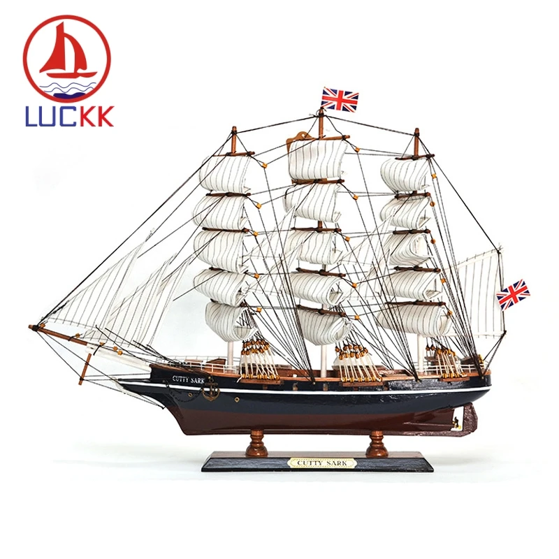 LUCKK 65 см CUTTY SARK деревянные модели кораблей Изысканные домашние поделки для декорирования интерьера Средиземноморский парусник украшения Аксессуары