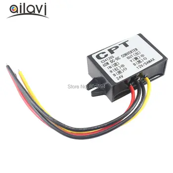 

CPT DC 24V to 12V Car Power Converter Step-down Voltage Transformer Automotive Audio Modified 60W 5A Waterproof Module