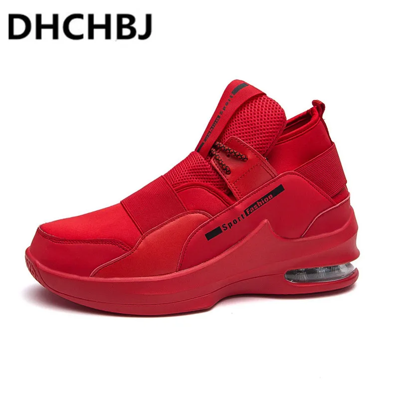

Men Fashion Shoes Air Cushion High heel slip on Shoes Men Brand Designer Sneakers Tenisky Flats Height Increasing Shoes