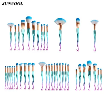 

Diamond Hook Makeup Brushes Set Rainbow Powder Eye Shadow Foundation Blend Blush Lip Cosmetic Beauty Soft Make Up Fan Brush Tool