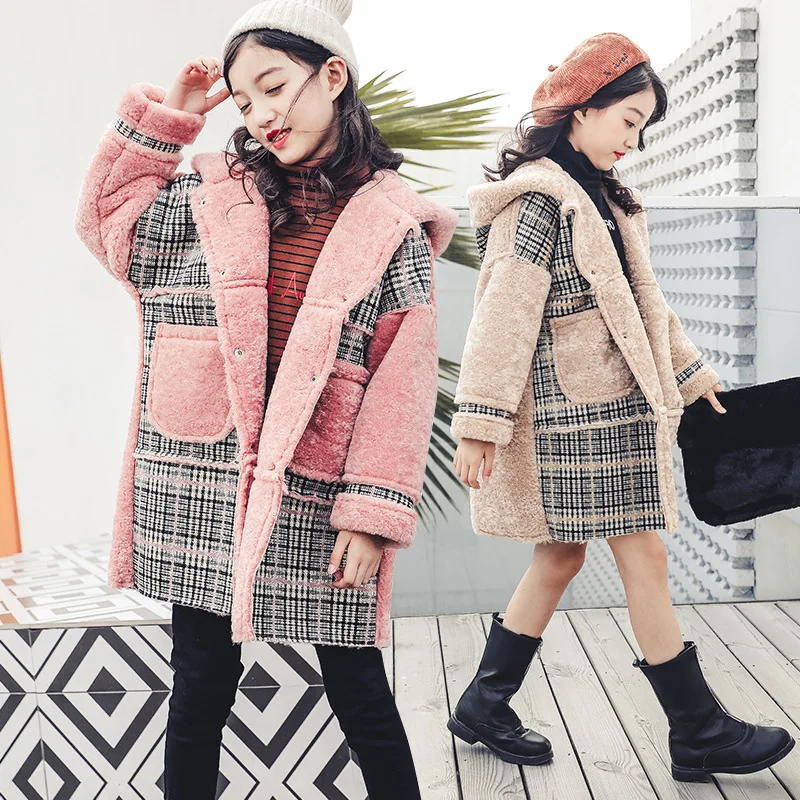 

Woolen Coat For Girls Teenagers 4 5 6 7 8 9 10 11 12 13 Years Brand Children Clothing Winter Warm Thicken Jackets Big Girl Tops