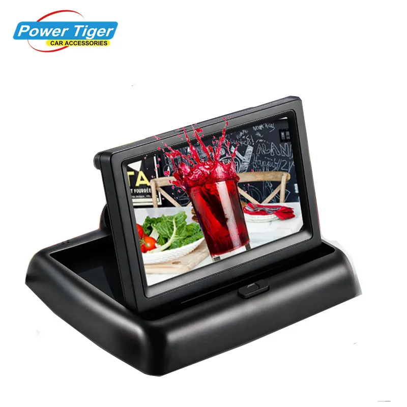 

New Foldable Digital TFT LCD Screen Car Monitor For Car Rear View Reversing Camera Or DVD Support NTSC / PAL