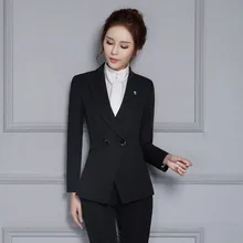 Новые элегантные черные Профессиональные блейзеры куртки для деловых женщин женские офисные Топы пальто униформа верхняя одежда плюс размер 4XL