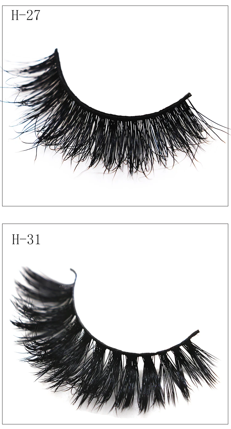 7pairs 3D Thick Mink Eyelashes Fake Lashes Long Makeup Mink Lashes Eyelash Extension False Eyelashes Mixed model