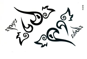 

Totem flying wings of love between men and women waterproof tattoo scar tattoo sticker wholesale painted cover