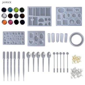 

1 Set Resin Silicone Mold Jewelry Epoxy Mould Tool Set For DIY Craftsmanship Pendant Bracelet Mold Flash Sequins Decoration Tool