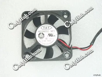 

For T&T 4010M05C NF1 5VDC 0.19A 4010 4CM 40mm 40x40x10mm 2pin 2Wire Cooling Fan