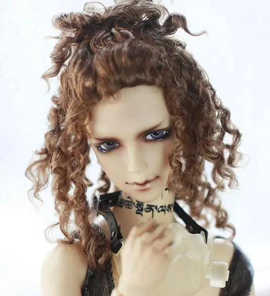 Hot New 1 3 DOT LATI IOS BJD Doll Wig 21 5 23 5cm Braids Brown Curl 