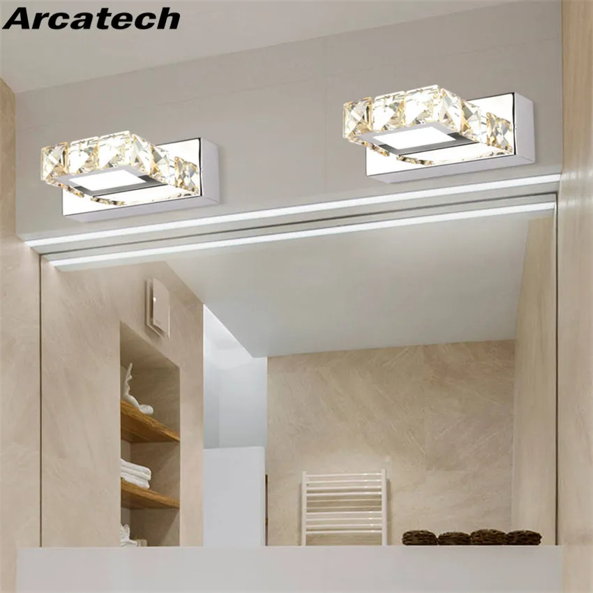 

Bathroom LED Mirror Light Modern Desk Dresser Bedside Lamp Sconce Wall Lamps Lampada de LED Cabinet Mirror Front Lamps NR-93