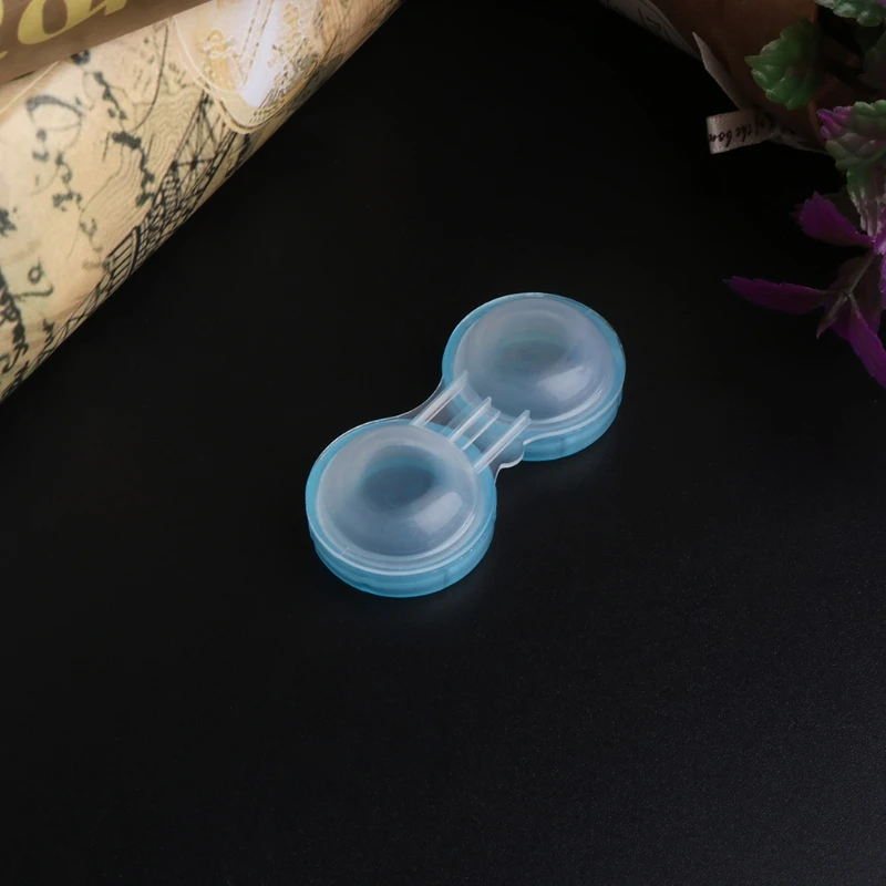 10Pcs contact lens L+R cases Storage Holder Soaking Container Travel Accessaries