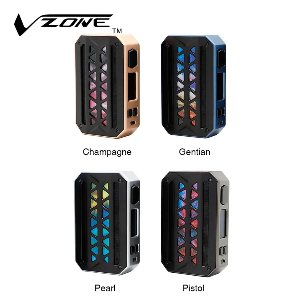 

Original Vzone EMask 218W TC Box MOD Support Norm/Soft/Hard/User Taste Mode & Memory Mode 218W No 18650 Battery Vs Charon Mini