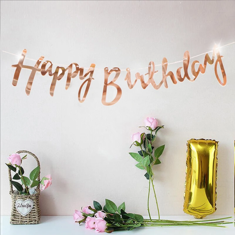 Bunting Banners Flag Happy Birthday Banner Garland Birthday Sign