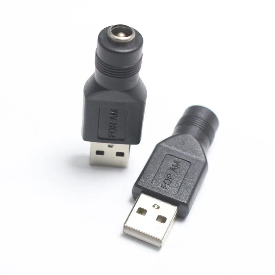 1 шт. 5,5*2,1 мм Женский разъем для USB 2,0 штекер 5 В DC разъем питания зарядный адаптер для портативных ПК