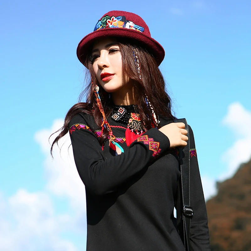 

Faye's store literature art Ancient National Wind dress autumn winter