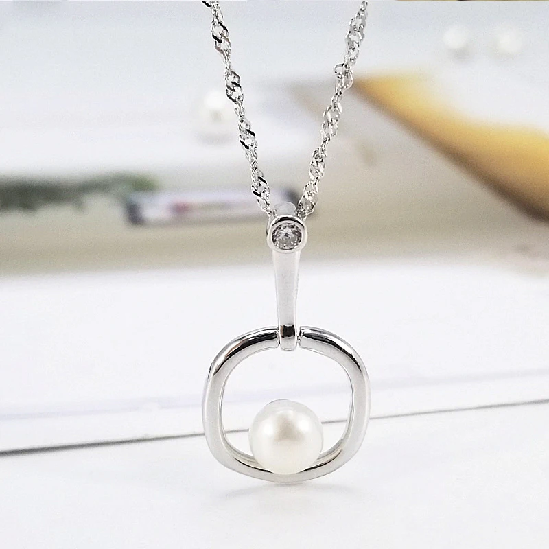 

1pc freshwater pearl butterfly 925sterling silver necklace 2 colors for choice