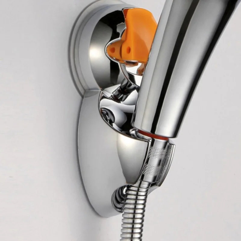 New Adjustable Aluminum Sprinkler Base Bathroom Shower Head Holder Suction Cup For Bathroom Accessories J2Y