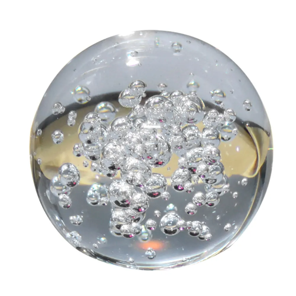 8cm Crystal Ball Bubble Transparent Home Party Figurines Decoration