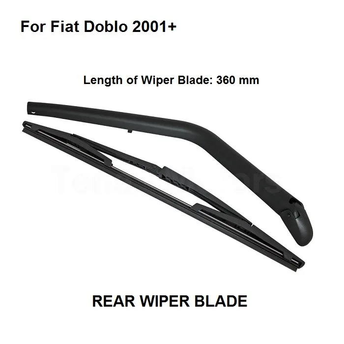 Новый набор для Fiat Doblo 2001-2013 заднее стекло стеклоочиститель ARM + лезвия 360 мм