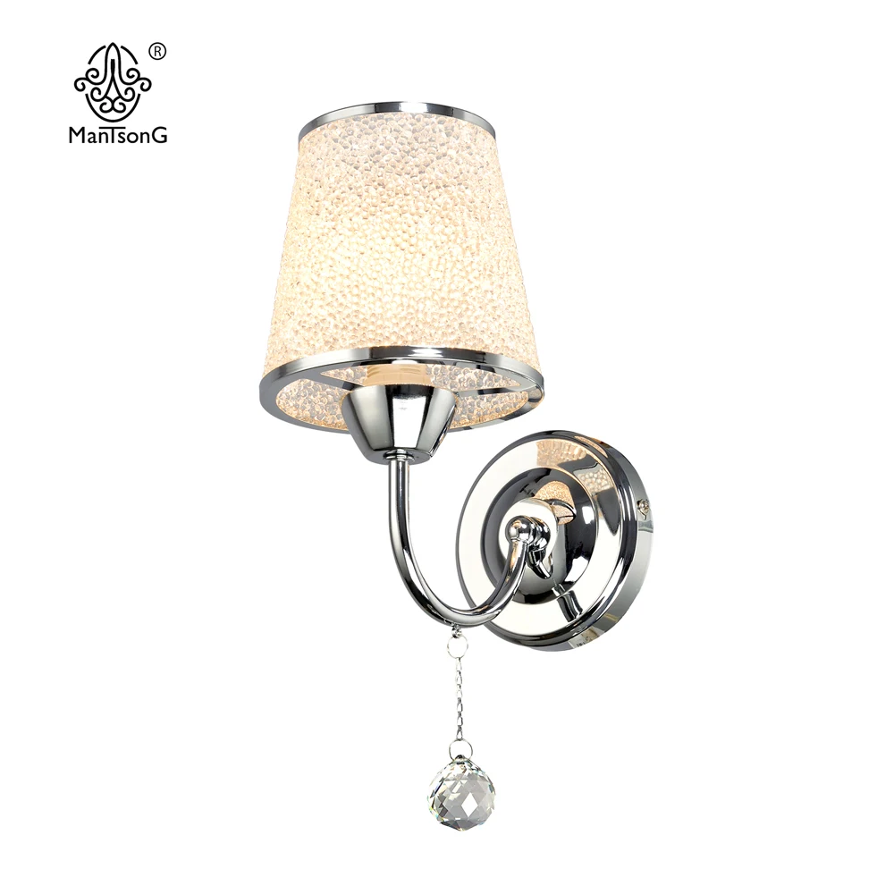 Classical Crystal Wall Light Glass Vintage Sconce Crome Wall Lamp 1
