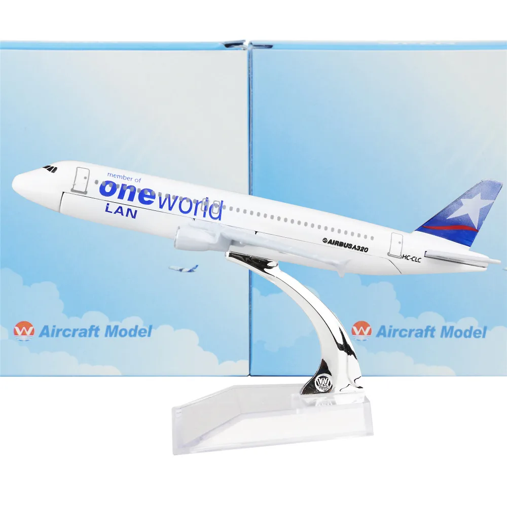 LAN Airlines Oneworld Alliance A320 16cm model airplane kits child Birthday gift plane models