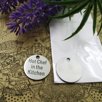 

20pcs--"Hot Chef in the Kitchen"stainless steel charms 5 styles for choosing DIY Charms for necklace bracelets