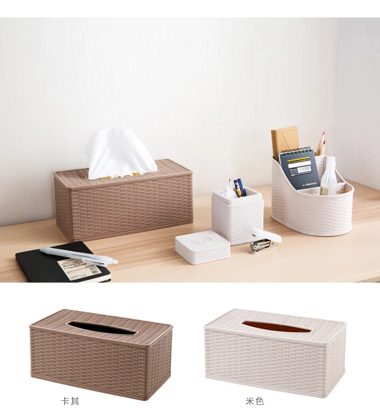 Пластиковая коробка для одноразовых салфеток Настольный для домашнего пользования многофункциональный бумажный лоток креативная гостиная коробка для хранения носовых платков wx9221526