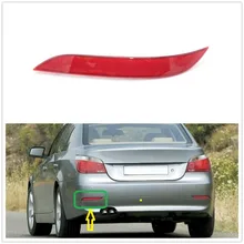 Слева для BMW 5 серии E60 2003 2004 2005 2006 2007 2008 2009 2010 задний бампер угловой отражатель декоративные накладные свет лампы