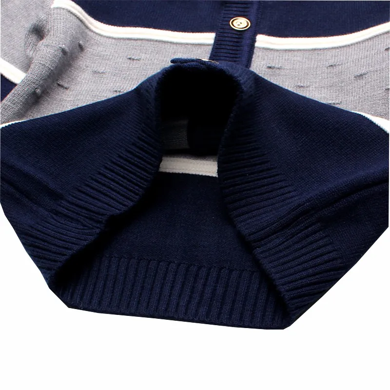 New Boys Sweaters Striped Cotton Top Knitting Infant Clothes Winter Outerwear Boy Warm Cardigan With Buttons Children Clothing (4)