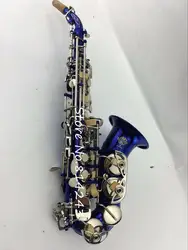 R54 небольшой изгиб Bb сопрано Саксофоны бемоль Саксофоны сопрано 54 синий Средства ухода за кожей золотой ключик sax профессиональный