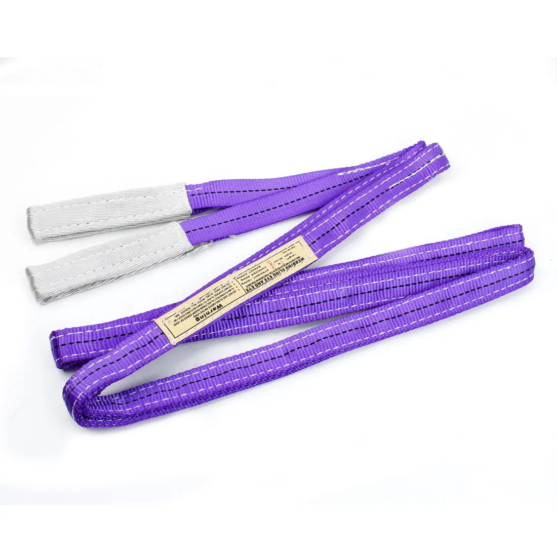 

Purple 5 Meters Length 30Mm Width Eye To Eye Polyester Web Lifting Strap