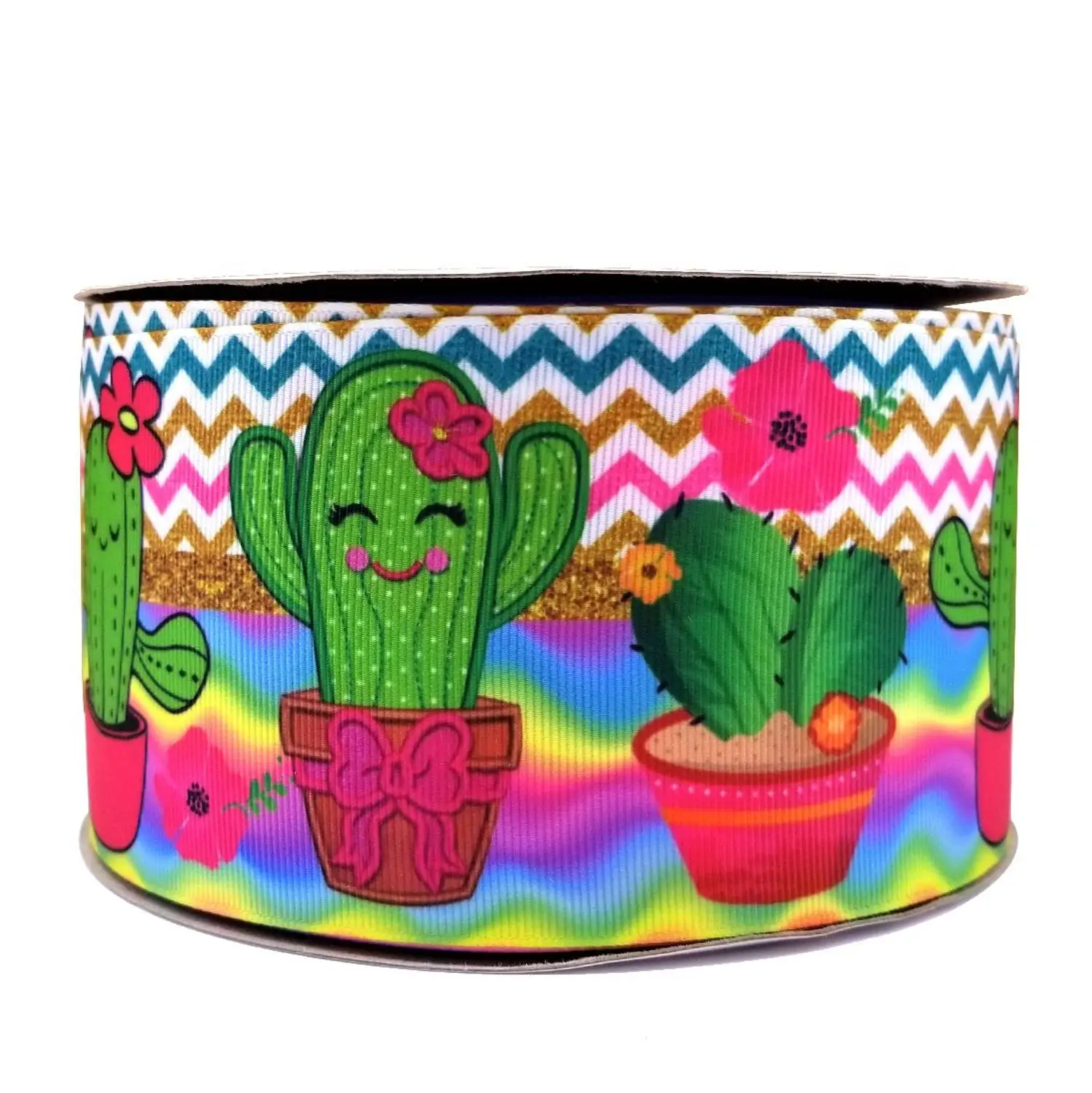 

Elastic ribbon 50 yard cartoon printed grosgrain ribbon 29612