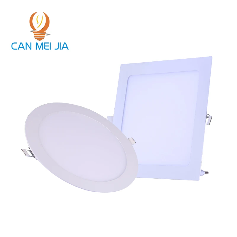 

Ultra Thin Led Panel Downlight 3w 4w 6w 9w 12w 15w 18w Round Square LED Ceiling Recessed Light AC85-265V LED Panel Light SMD2835