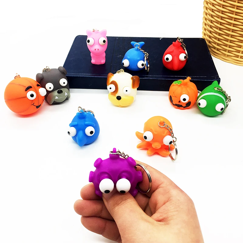 

5pcs/lot 2019 new design proptosis eyes funny toy vending machine toy for April fool's day