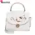MOJOYCE Women Handbag Vintage Flowers PU Leather Embroidery Crossbody Handbag Girls Top-Handle Spring Sweet Lovely Small Bags