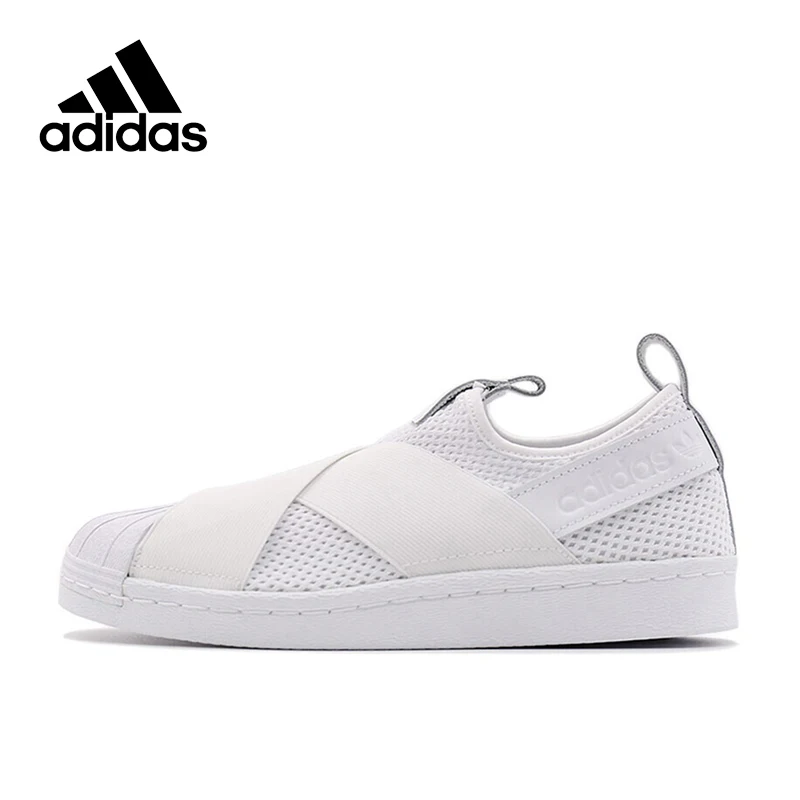 

New Arrival Official Adidas Originals SUPERSTAR SLIP Women's Breathable Skateboarding Shoes Sports Sneakers