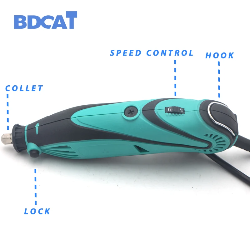BDCAT стиль Электрический стиль Dremel Мини дрель шлифовальные машины переменной скорость роторный инструмент с механические и
