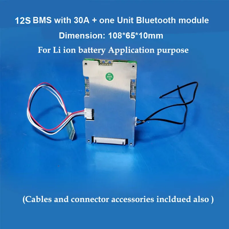 Литий ионный аккумулятор Smart BMS 12S с постоянным током разряда 20 А 30 40 60 для литиевой