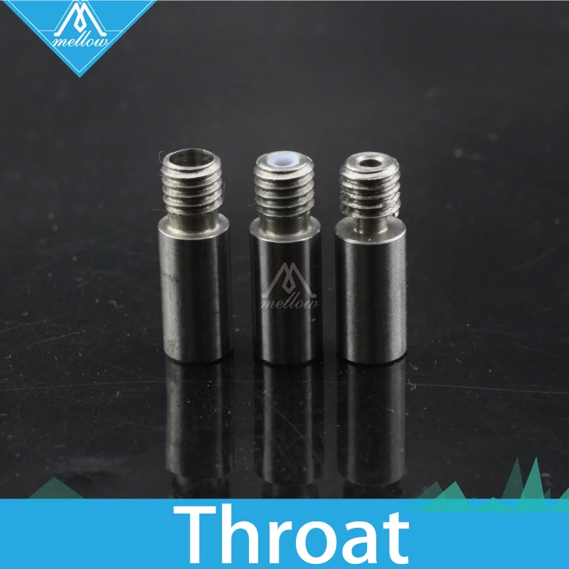 

HOT!2pcs Upgraded Cyclops and Chimera 2 in-1 out Nozzle Throat with Teflon tube/without Teflon/4.1mm 1.75mm For 3D Printer
