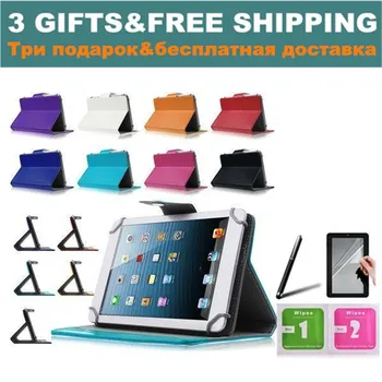 

For 10.1 inch Tablet Digma Plane 10.6 Universal Magnetic PU Leather Book Cover Case 10 Colors 3 Gifts