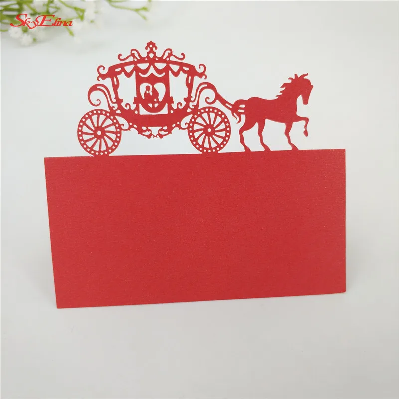 

10Pcs/Lot carriage Table Name Place Cards Seating Numbers Wedding Party Table Name Seating Decoration Wedding Supplies 7Z