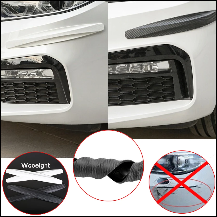 1 Pair Car Bumper Protector Corner Guard Auto Body Protector Moldings Anti-Scratch Scratch Protection Decorative Strips Sticker  (8)
