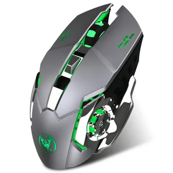 

HXSJ New Fashion M70GY 2.4G 6D Colorful 2400dpi Wireless Rechargeable mouse High Quality Wireless Mouse For Laptop Computer PC