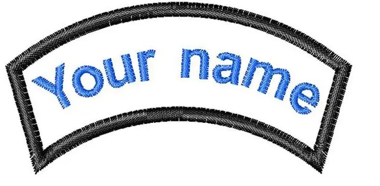 your name patch
