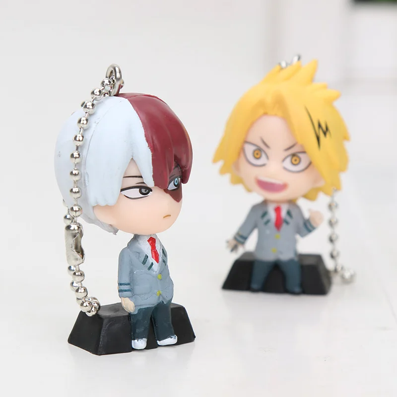 3cm Cartoon My Hero Boku No Hero Academia Keychains Izuku Midoriya Bakugou Katsuki Ochaco Uraraka Figure pendant Toy Gift