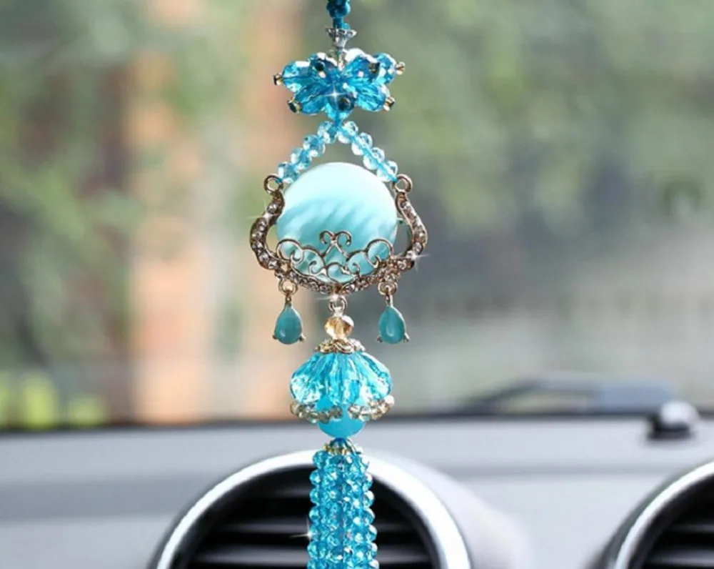 Car Pendant Hanging Ornament Crystal Rear View Mirror Car Pendant Hanging Ornament Crystal Rear View Mirror